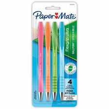 Paper Mate Flexgrip Ultra Recycled Pens [PEN;FLEXGRIP ULTRA;ASST;4CT-PK]