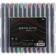 Pen-Tab Gel Pens - 1 mm Pen Point Size - Assorted Gel-based Ink - 25 / Pack