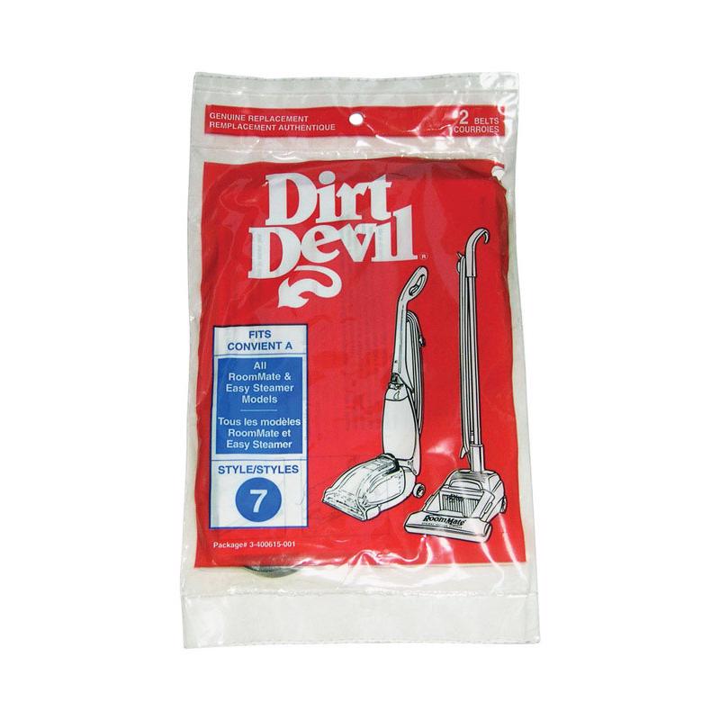 DIRT DEVIL - Dirt Devil Vacuum Belt For Belt 2 pk [3400615001]