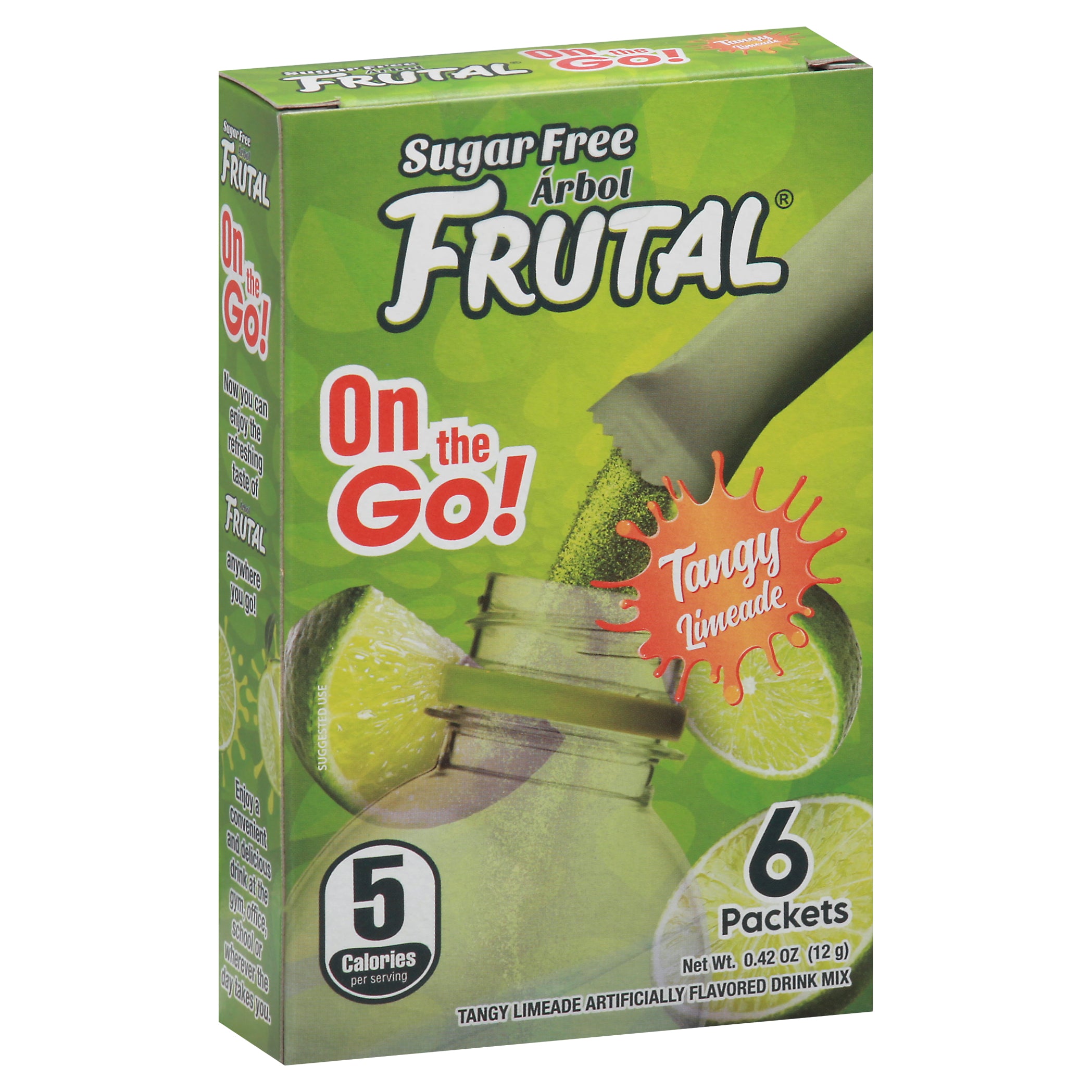 Frutal Sugar Free On the Go! Tangy Limeade Drink Mix 6 ea - Case of 12