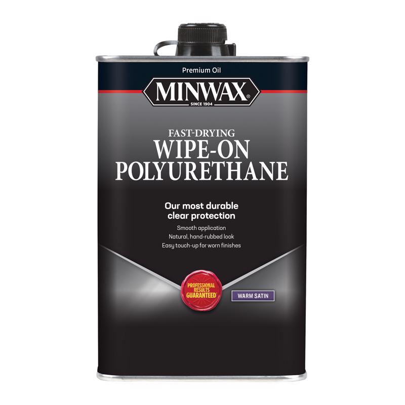 MINWAX - Minwax Wipe-On Poly Satin Clear Polyurethane 1 qt