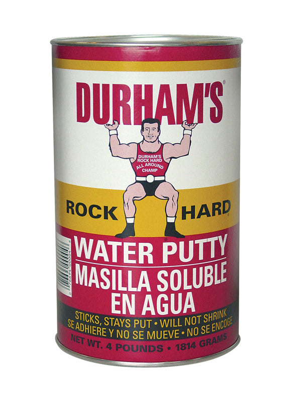 DURHAMS - Durhams Natural Cream Water Putty 64 oz - Case of 6
