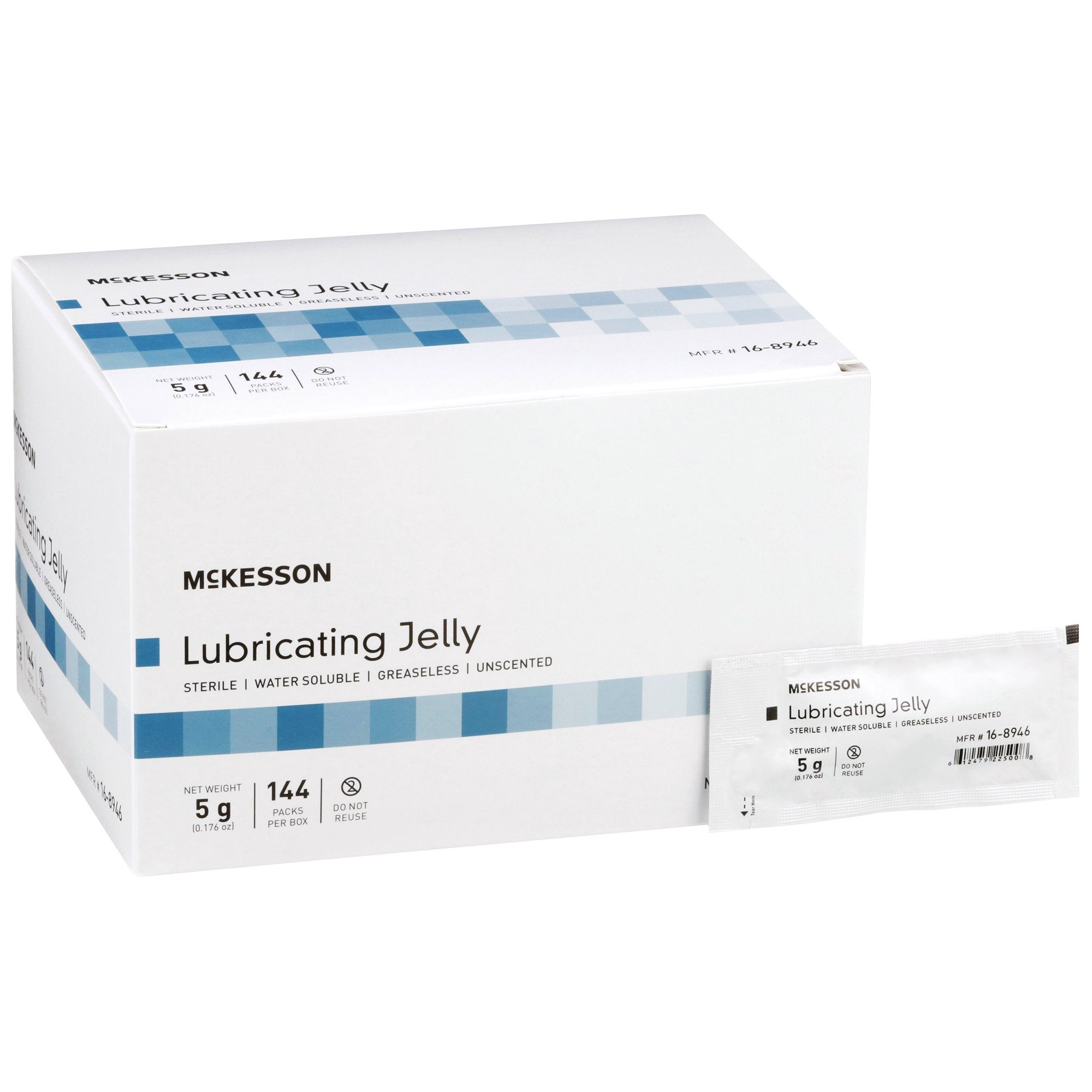 McKesson Brand - Lubricating Jelly McKesson 5 Gram Individual Packet Sterile [144/BX]