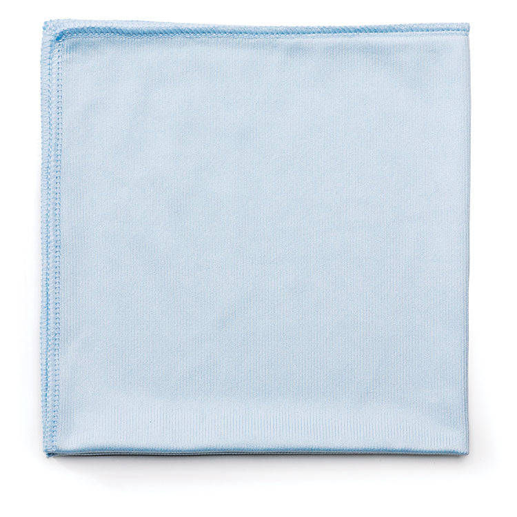 Rubbermaid Commercial - Executive Series Hygen Cleaning Cloths, Glass Microfiber, 16 x 16, Blue, 12/Carton