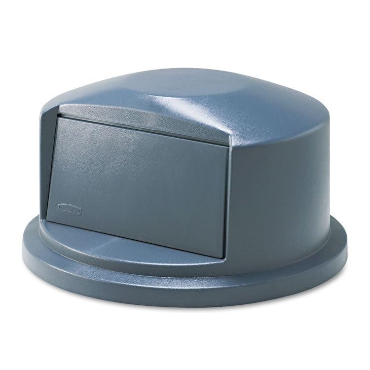 Rubbermaid Commercial - BRUTE Dome Top Swing Door Lid for 32 gal Waste Containers, 22.75" Diameter x 12.25h, Gray