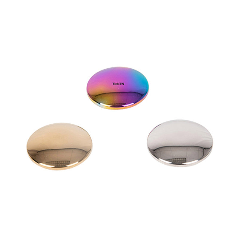 TICKIT - Sensory Reflective Sound Buttons - Set of 3 - Mirrored Discs for Babies and Toddlers - Sensory Stacking Toy