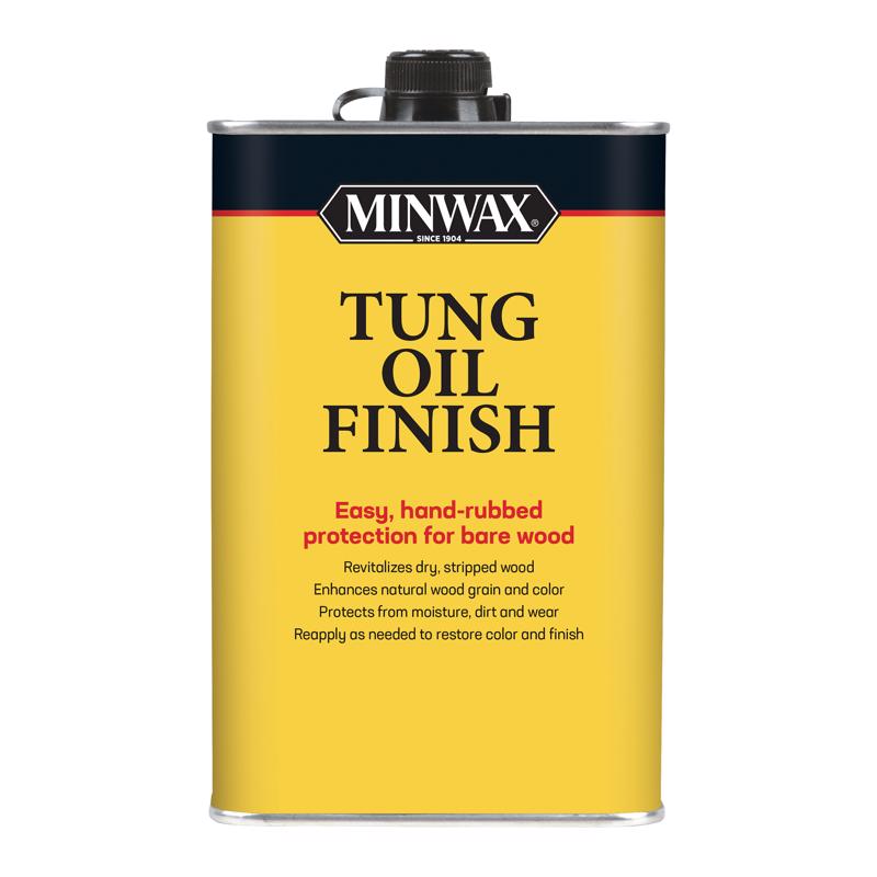MINWAX - Minwax Tung Oil Finish Amber Oil-Based Tung Oil 1 qt