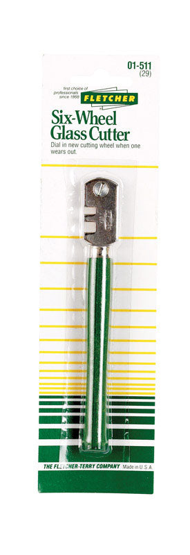 FLETCHER-TERRY - Fletcher-Terry 4 in. Fixed Blade Glass Cutter Green 1 pk