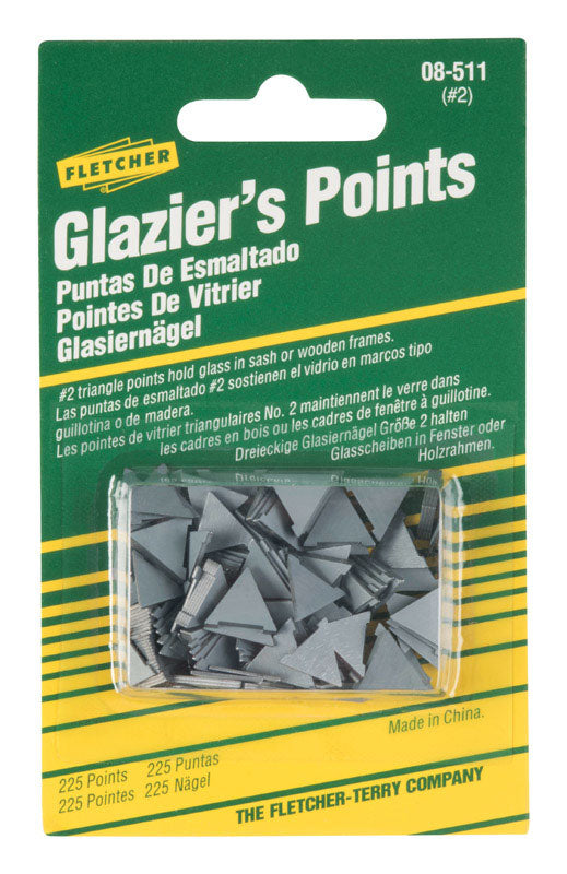 FLETCHER-TERRY - Fletcher-Terry Glazier Points For Repairing or reglazing windows 0 oz 225 pk - Case of 10