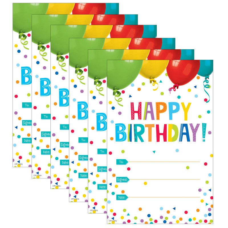 CREATIVE TEACHING PRESS - Happy Birthday! Award, 30 Per Pack, 6 Packs