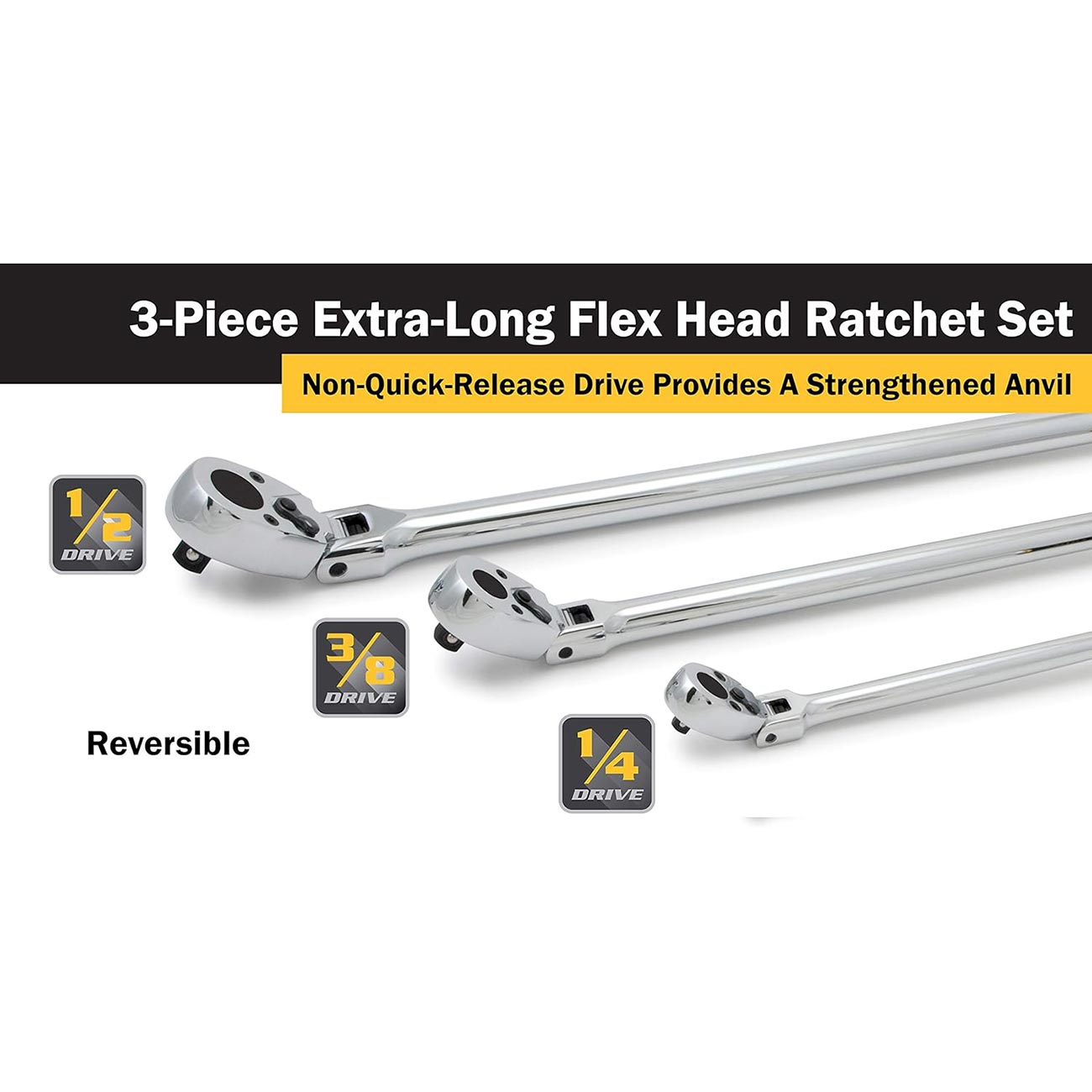 Titan Extra Long Ratchet Set (3-Piece Set)