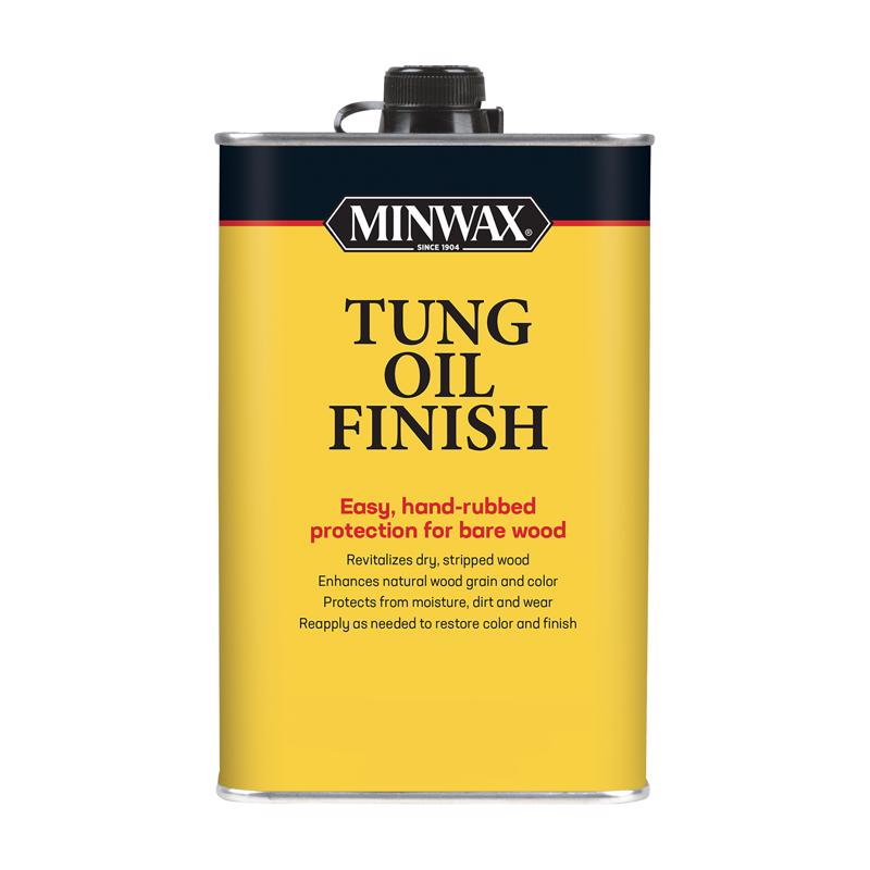 MINWAX - Minwax Tung Oil Finish Semi-Transparent Satin Amber Oil-Based Tung Oil 1 pt