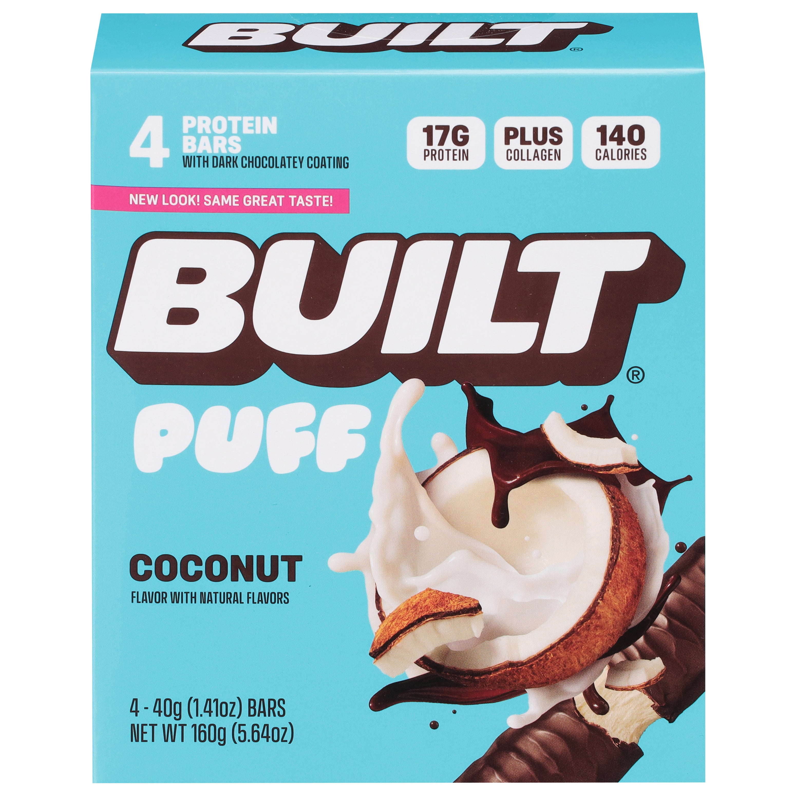Built Puff Coconut Protein Bars 4 - 40 g Bars - Case of 6