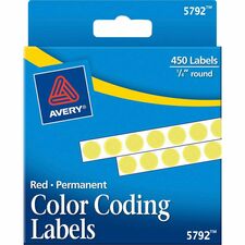 Avery&reg; 1/4" Color-Coding Labels [LABEL;ROUND;1/4";YLW;450CT-PK]