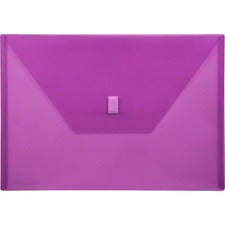 Lion 22080-PR A4 Recycled File Pocket - 8 17/64" x 11 11/16" - Poly - Purple - 20% Recycled - 1 Each