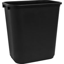 Sparco Rectangular Wastebasket [WASTEBASKET;RECT;28 QT;BK-EA]
