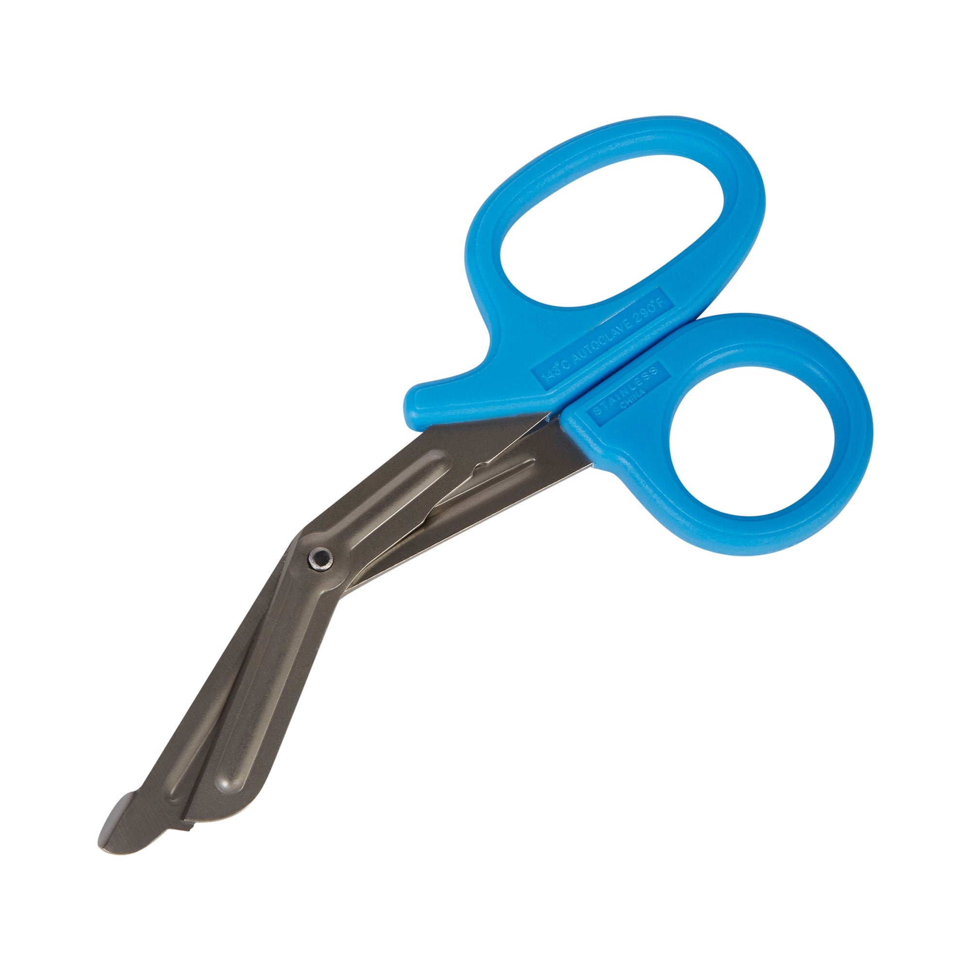McKesson Brand - Trauma Shears McKesson Medicut™ Blue 7-1/4 Inch Length Medical Grade Stainless Steel Finger Ring Handle Blunt Tip / Blunt Tip [1/EA]