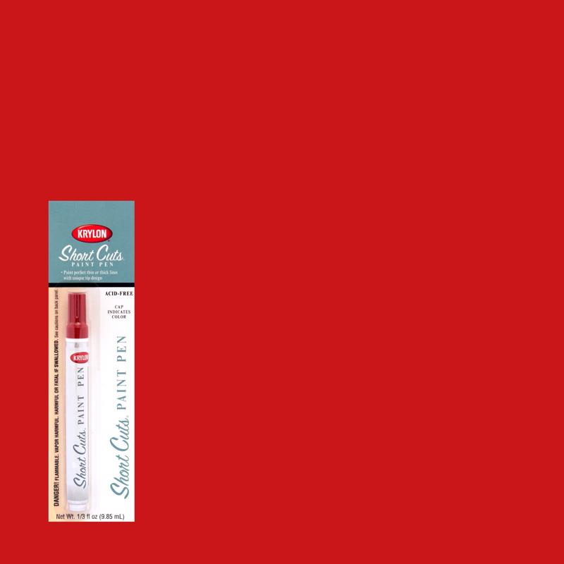 KRYLON - Krylon Short Cuts Red Pepper Paint Pen Interior 0.33 oz - Case of 6