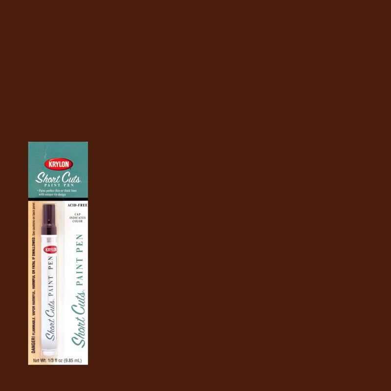KRYLON - Krylon Short Cuts Espresso Paint Pen Interior 0.33 oz - Case of 6