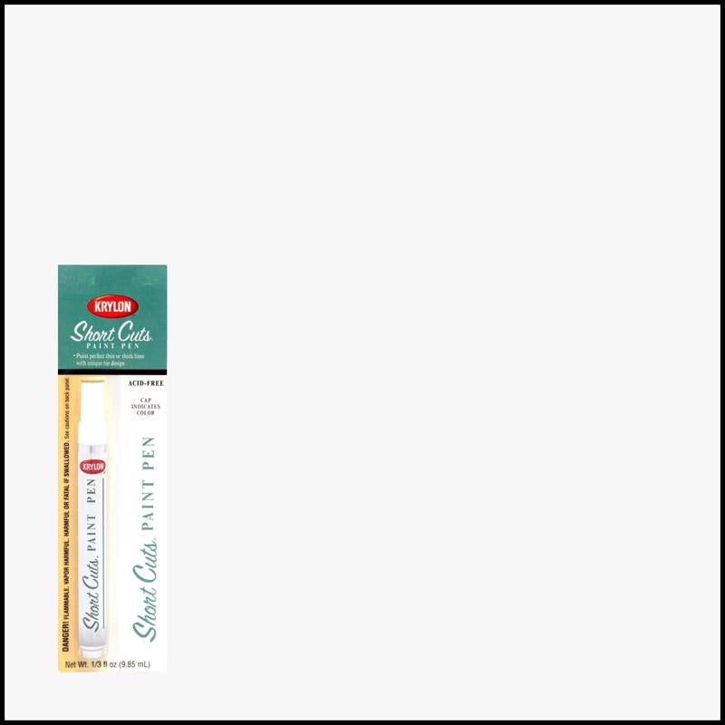 KRYLON - Krylon Short Cuts Gloss White Paint Pen Interior 0.33 oz - Case of 6