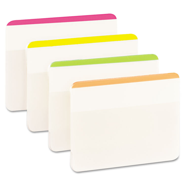 Post-it Tabs - Lined Tabs, 1/5-Cut, Assorted Bright Colors, 2" Wide, 24/Pack