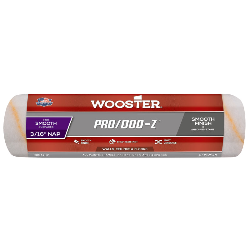 WOOSTER - Wooster Pro/Doo-Z Woven Fabric 9 in. W X 3/16 in. Paint Roller Cover 1 pk