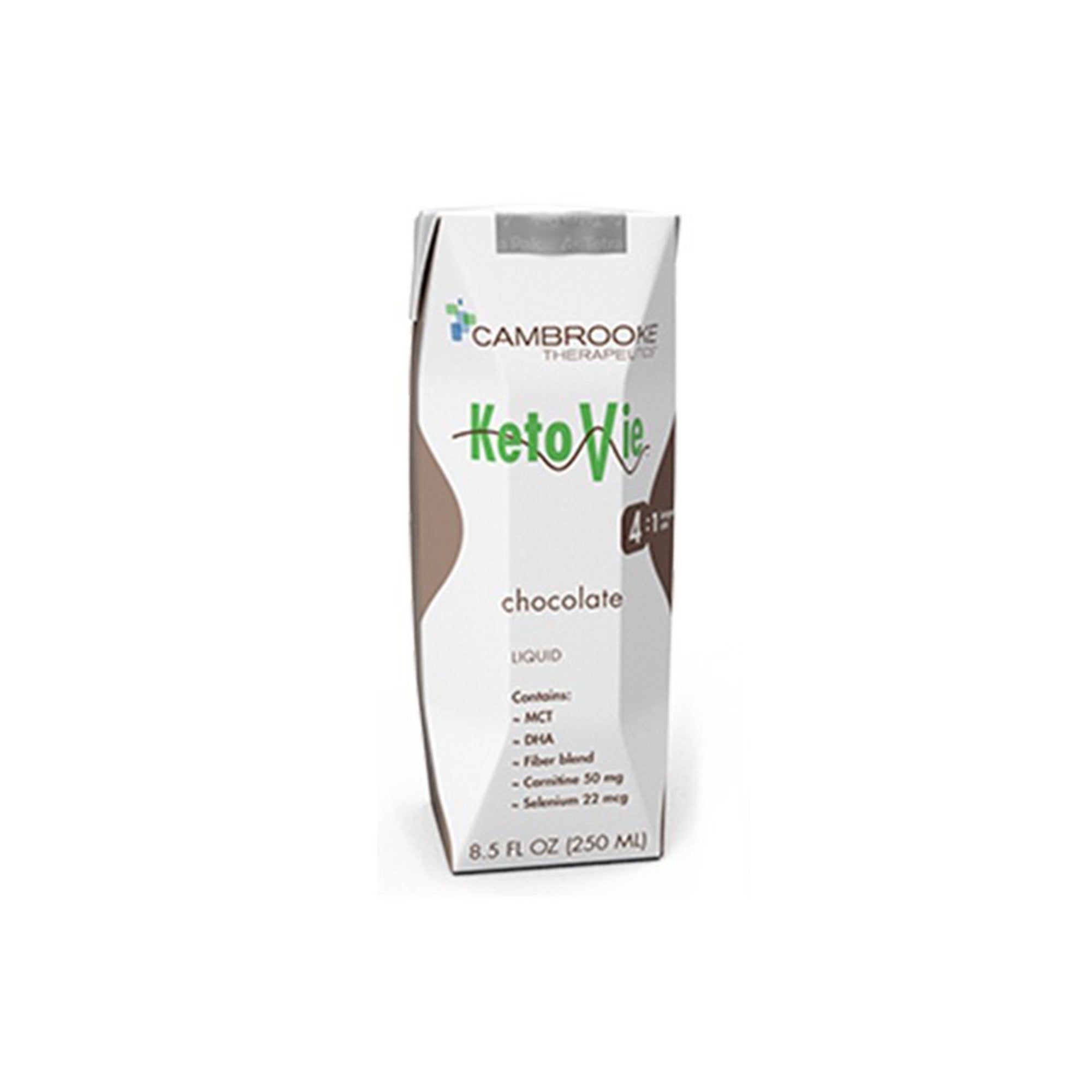 Cambrooke Therapeutics - Oral Supplement KetoVie® 4:1 Chocolate Flavor Liquid 8.5 oz. Carton [1/EA]