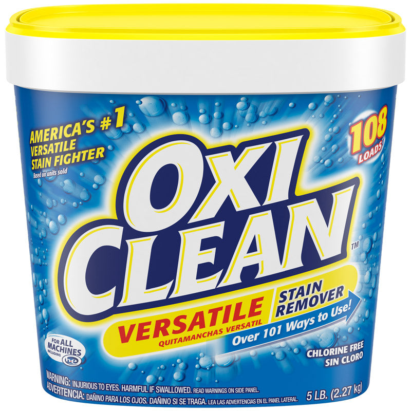 OXI CLEAN - OxiClean No Scent Stain Remover Powder 5 lb 1 pk - Case of 4