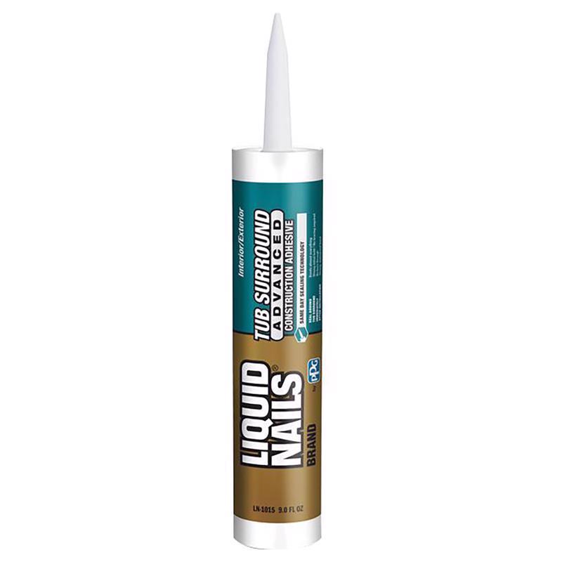 LIQUID NAILS - Liquid Nails Tub Surround & Shower Wall High Strength Latex Adhesive 10 oz - Case of 12