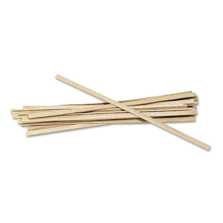 AmerCareRoyal - Wood Coffee Stirrers, 5.5", 10,000/Carton