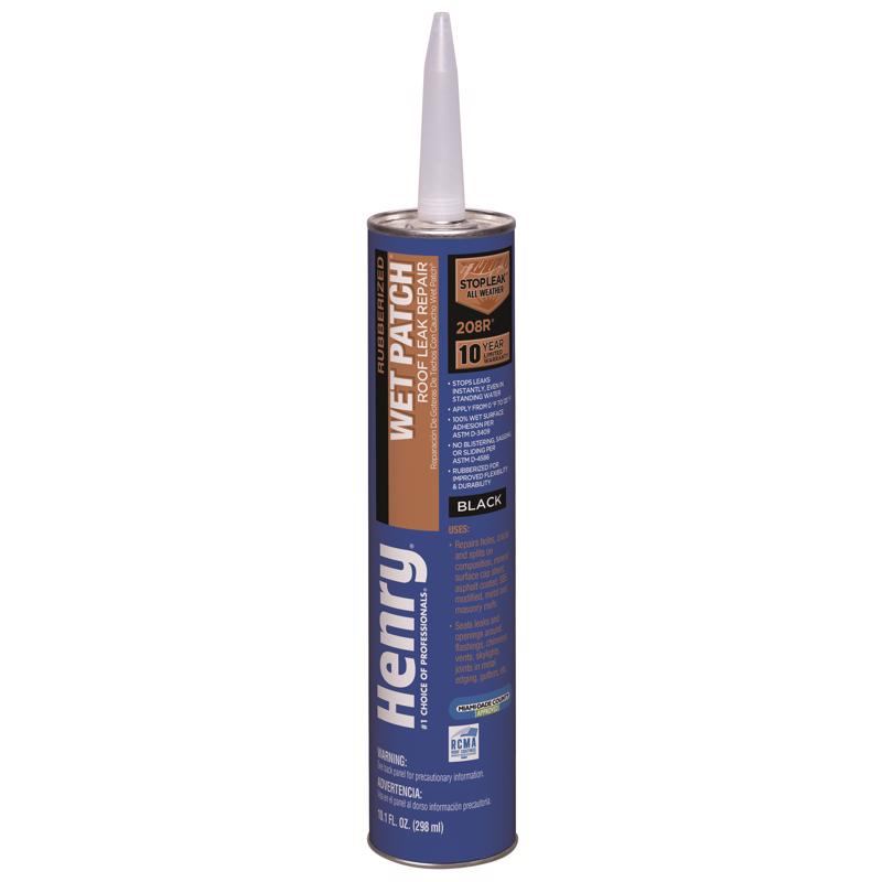 WET PATCH - Henry Wet Patch Black Asphalt All-Weather Roof Cement 11 oz - Case of 24