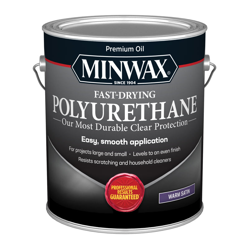 MINWAX - Minwax Satin Clear Oil-Based Fast-Drying Polyurethane 1 gal - Case of 2
