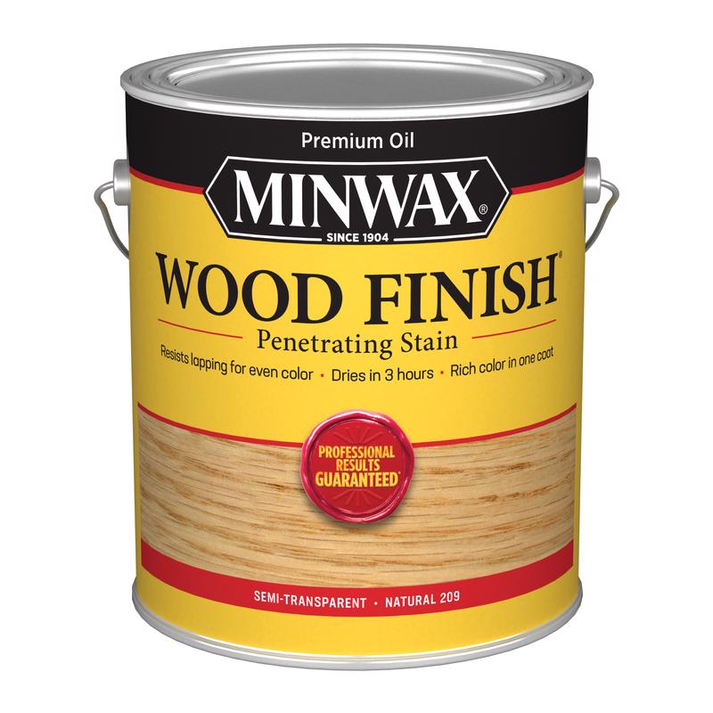 MINWAX - Minwax Wood Finish Semi-Transparent Natural Oil-Based Penetrating Stain 1 gal - Case of 2