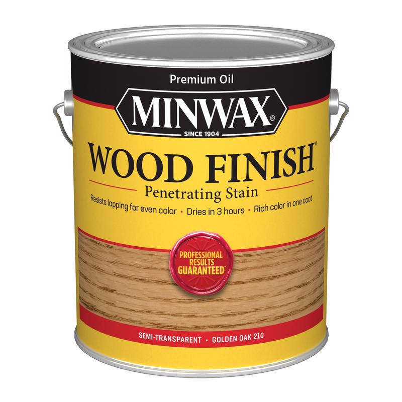 MINWAX - Minwax Wood Finish Semi-Transparent Golden Oak Oil-Based Penetrating Stain 1 gal - Case of 2