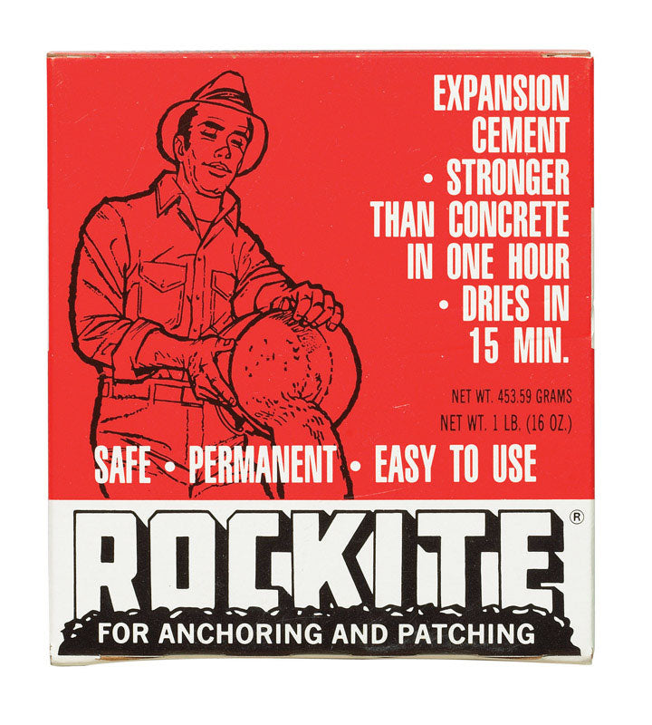 ROCKITE - Rockite Anchoring Cement 1 lb Gray - Case of 12