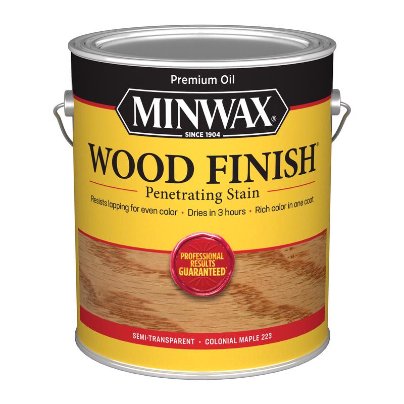 MINWAX - Minwax Wood Finish Semi-Transparent Colonial Maple Oil-Based Penetrating Stain 1 gal - Case of 2
