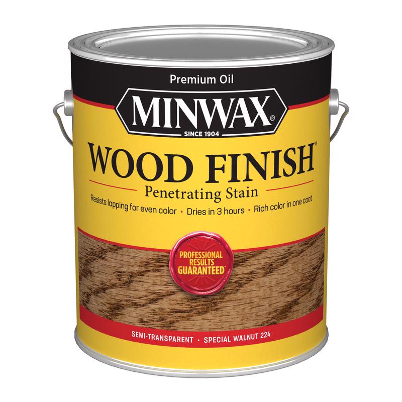 MINWAX - Minwax Wood Finish Semi-Transparent Special Walnut Oil-Based Penetrating Stain 1 gal - Case of 2