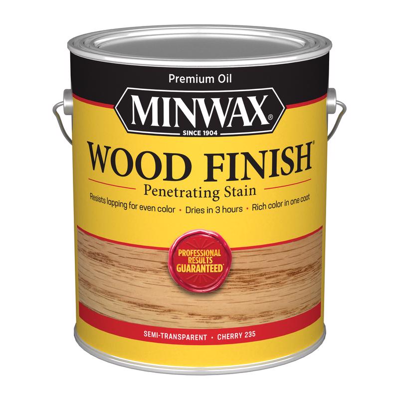 MINWAX - Minwax Wood Finish Semi-Transparent Cherry Oil-Based Penetrating Stain 1 gal - Case of 2