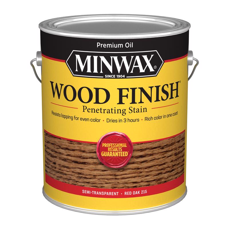 MINWAX - Minwax Wood Finish Semi-Transparent Red Oak Oil-Based Penetrating Stain 1 gal - Case of 2