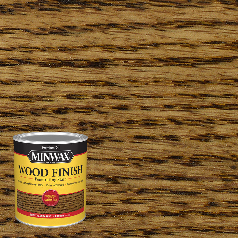 MINWAX - Minwax Wood Finish Semi-Transparent Provincial Oil-Based Penetrating Wood Stain 1 qt - Case of 4
