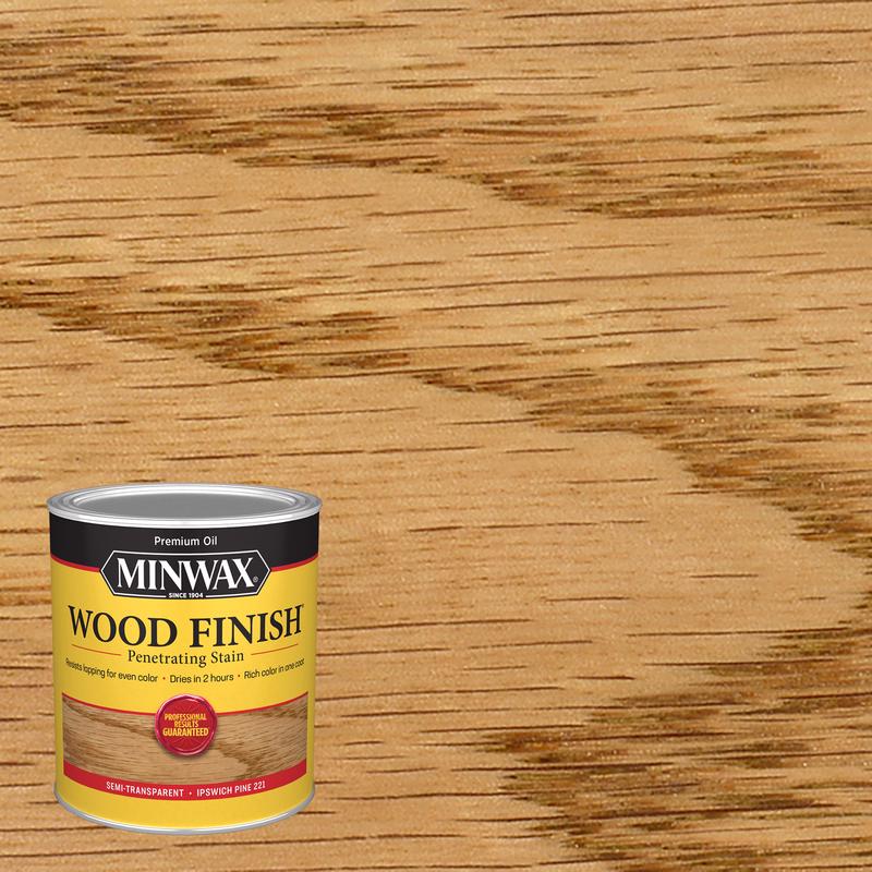 MINWAX - Minwax Wood Finish Semi-Transparent Ipswich Pine Oil-Based Penetrating Wood Stain 1 qt - Case of 4