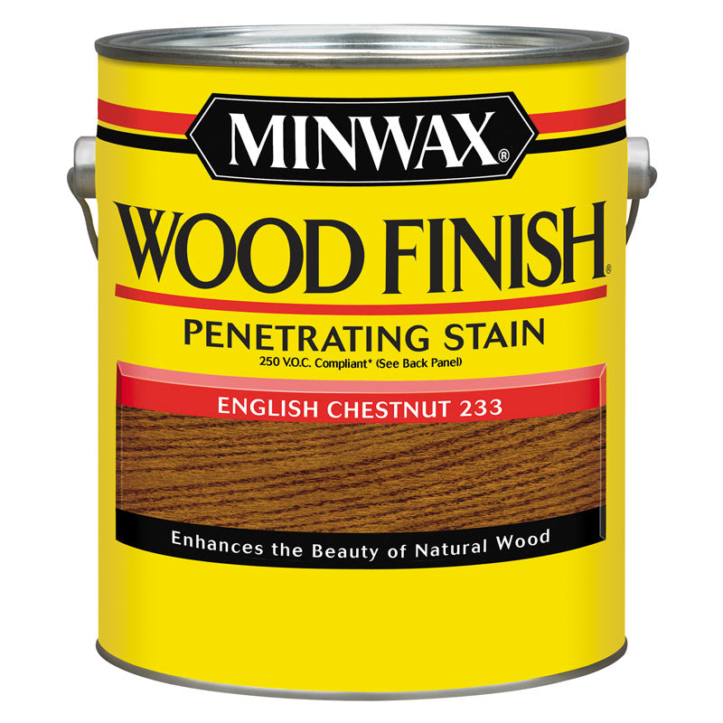 MINWAX - Minwax Wood Finish Semi-Transparent English Chestnut Oil-Based Penetrating Stain 1 gal - Case of 2