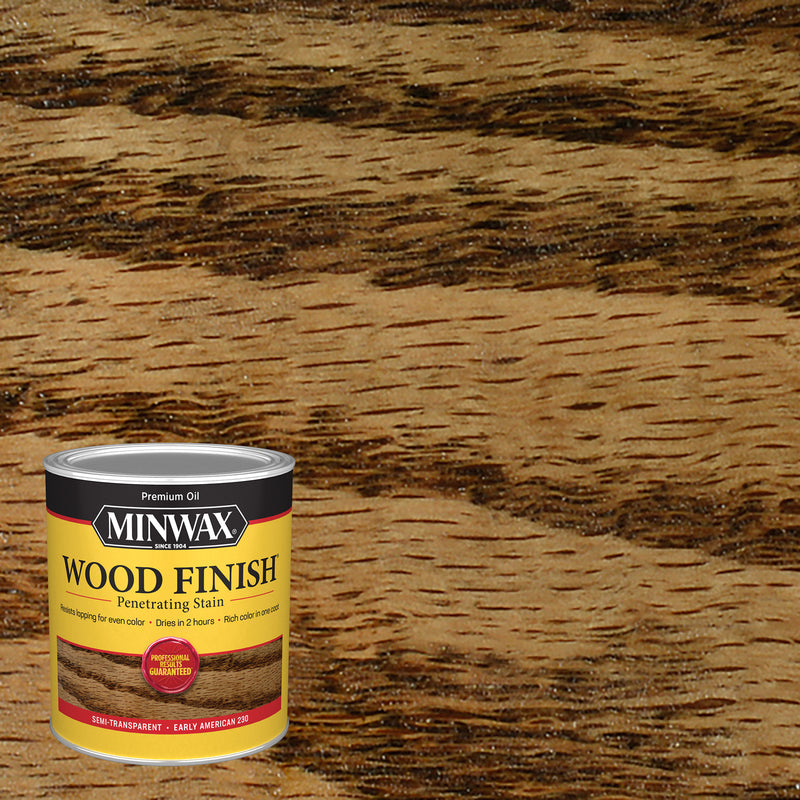 MINWAX - Minwax Wood Finish Semi-Transparent Early American Oil-Based Penetrating Wood Stain 1 qt - Case of 4