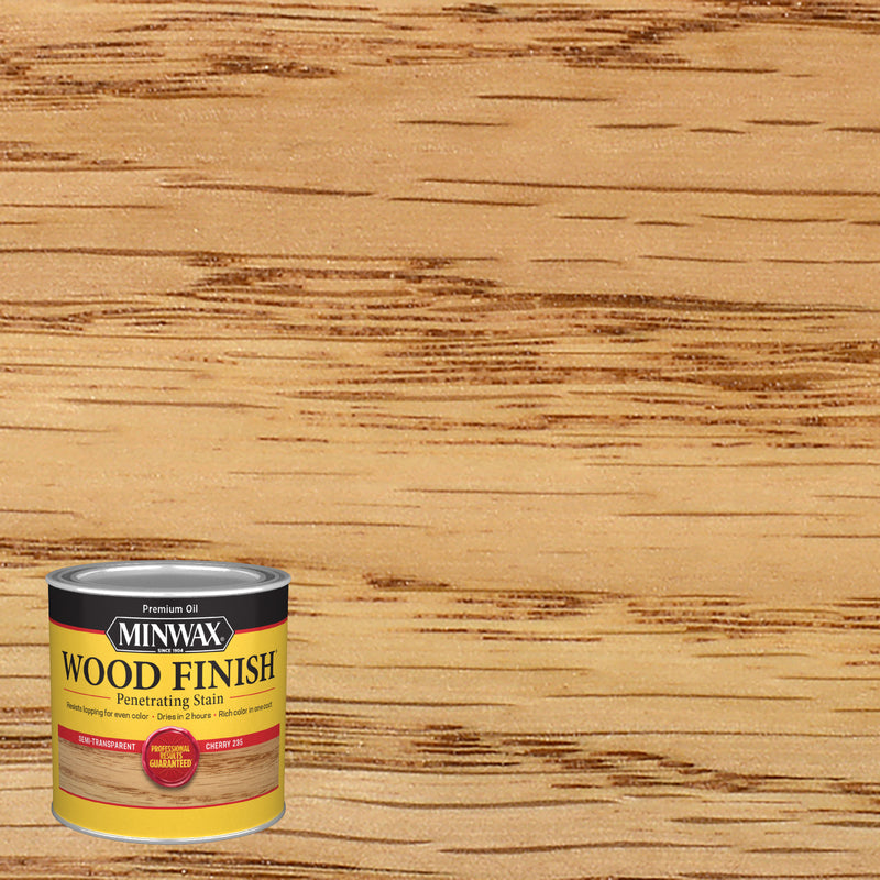 MINWAX - Minwax Wood Finish Semi-Transparent Cherry Oil-Based Penetrating Wood Stain 0.5 pt - Case of 4
