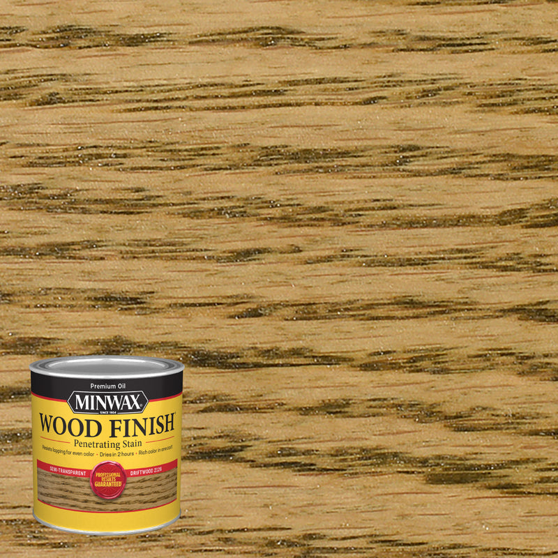 MINWAX - Minwax Wood Finish Semi-Transparent Driftwood Oil-Based Penetrating Wood Stain 0.5 pt
