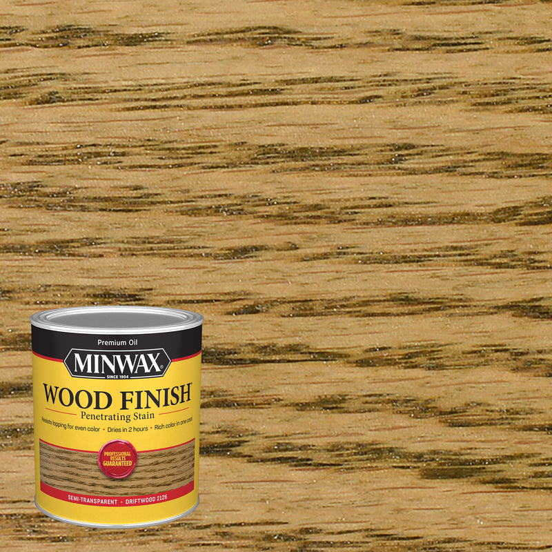 MINWAX - Minwax Wood Finish Semi-Transparent Driftwood Oil-Based Penetrating Wood Stain 1 qt