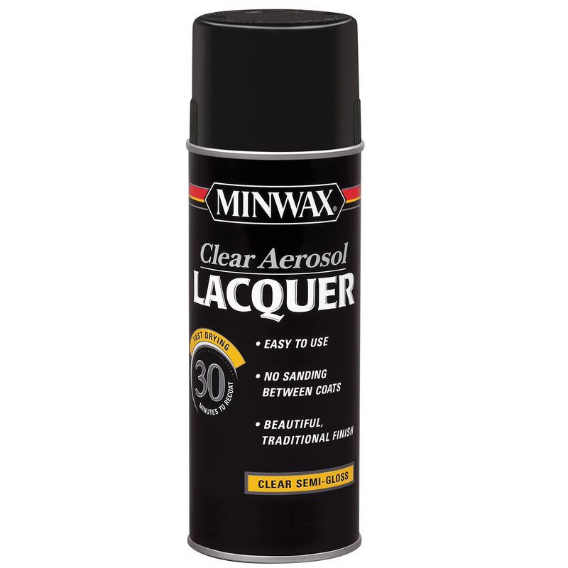 MINWAX - Minwax Semi-Gloss Clear Oil-Based Lacquer 12 oz - Case of 6