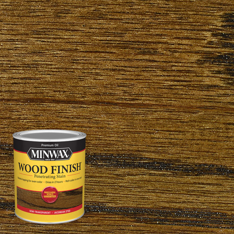 MINWAX - Minwax Wood Finish Semi-Transparent Jacobean Oil-Based Penetrating Wood Stain 1 qt - Case of 4