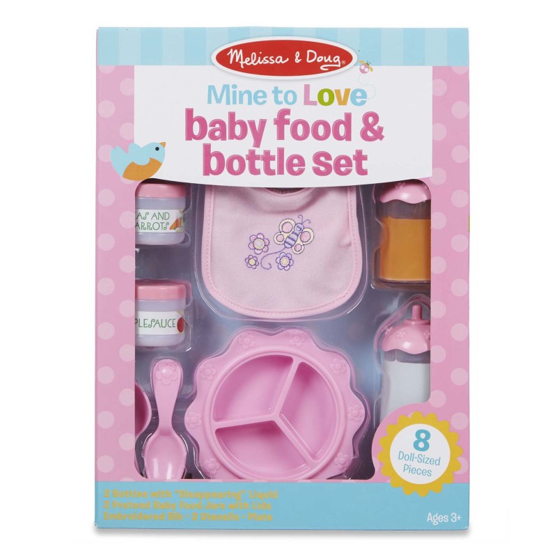 MELISSA & DOUG - Mine to Love - Baby Food & Bottle Set