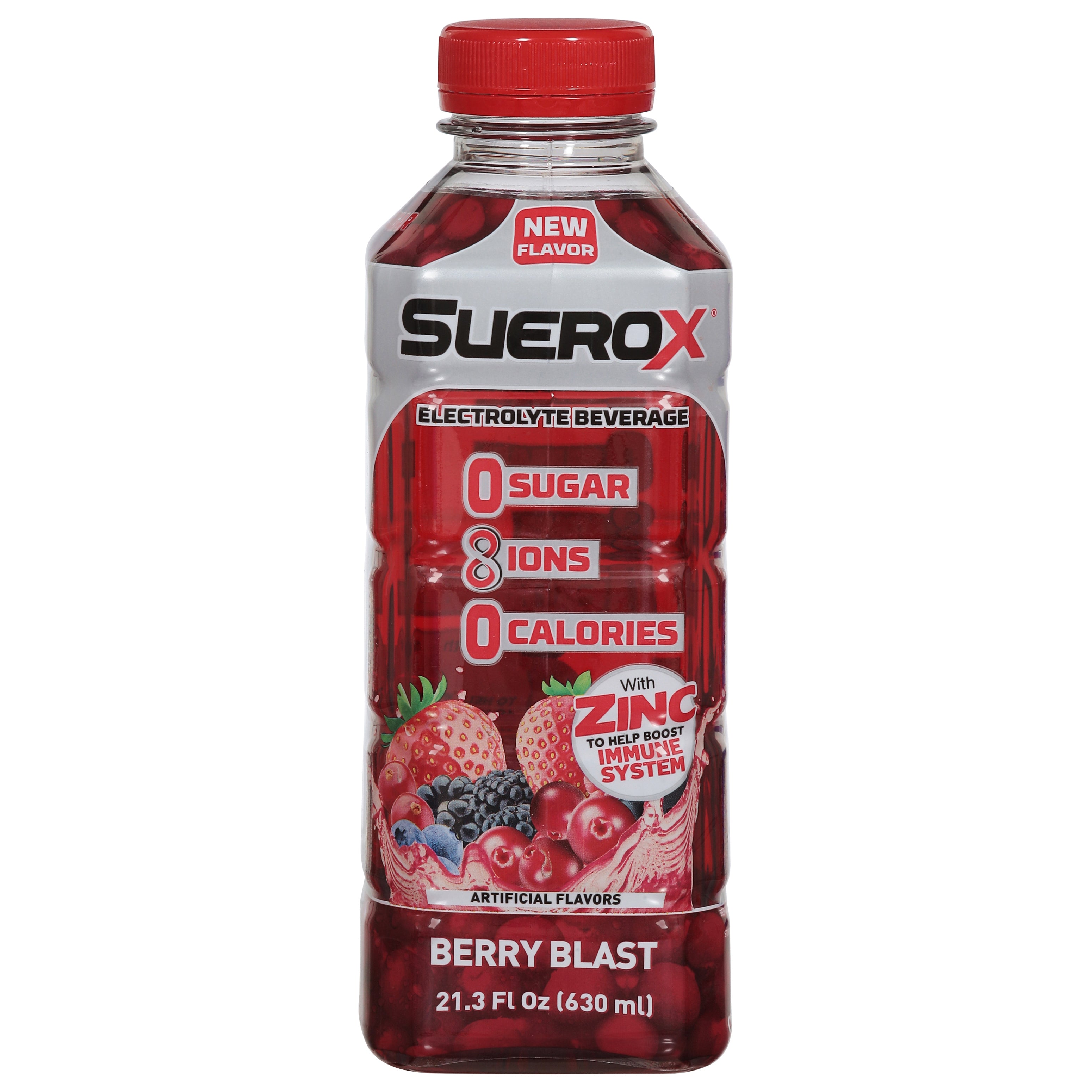 SueroX Berry Blast Electrolyte Beverage 21.3 fl oz - Case of 12